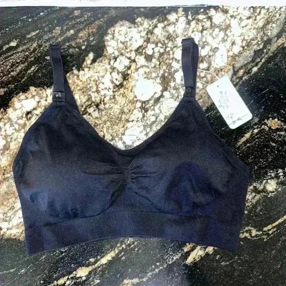 NWT!Women's Nursing Maternity Bra Breastfeeding Adjustable Shoulder Strap Size L - Picture 2 of 6